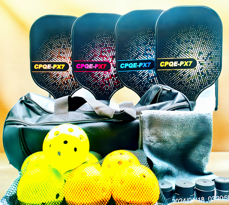 Premium 4-Paddle Pickleball Set with Free Student Paddle Donation