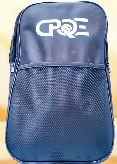 CPQE Black Nylon Pickleball Bag