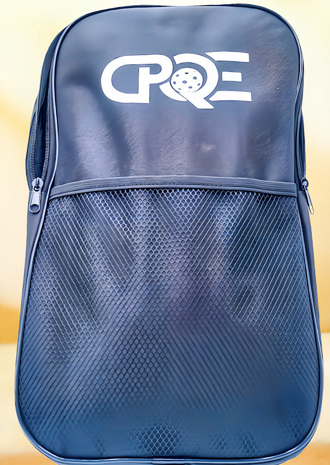 CPQE Black Nylon Pickleball Bag